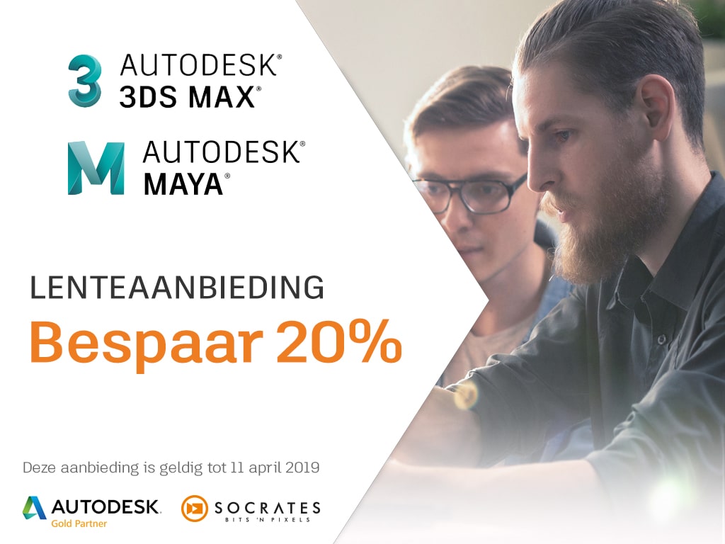 Autodesk 3ds Max en Maya met korting