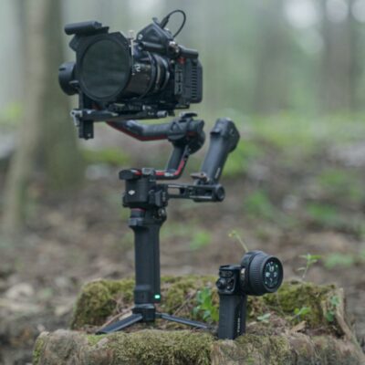 The Tilta Nucleus Nano II Control Handle can be integrated with a variety of different gimbals