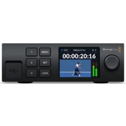 The Blackmagic 2110 IP Converter 3x3G os a device which allows you to convert 3G-SDI signals to SMPTE 2110 IP video systems, as well as vice versa.